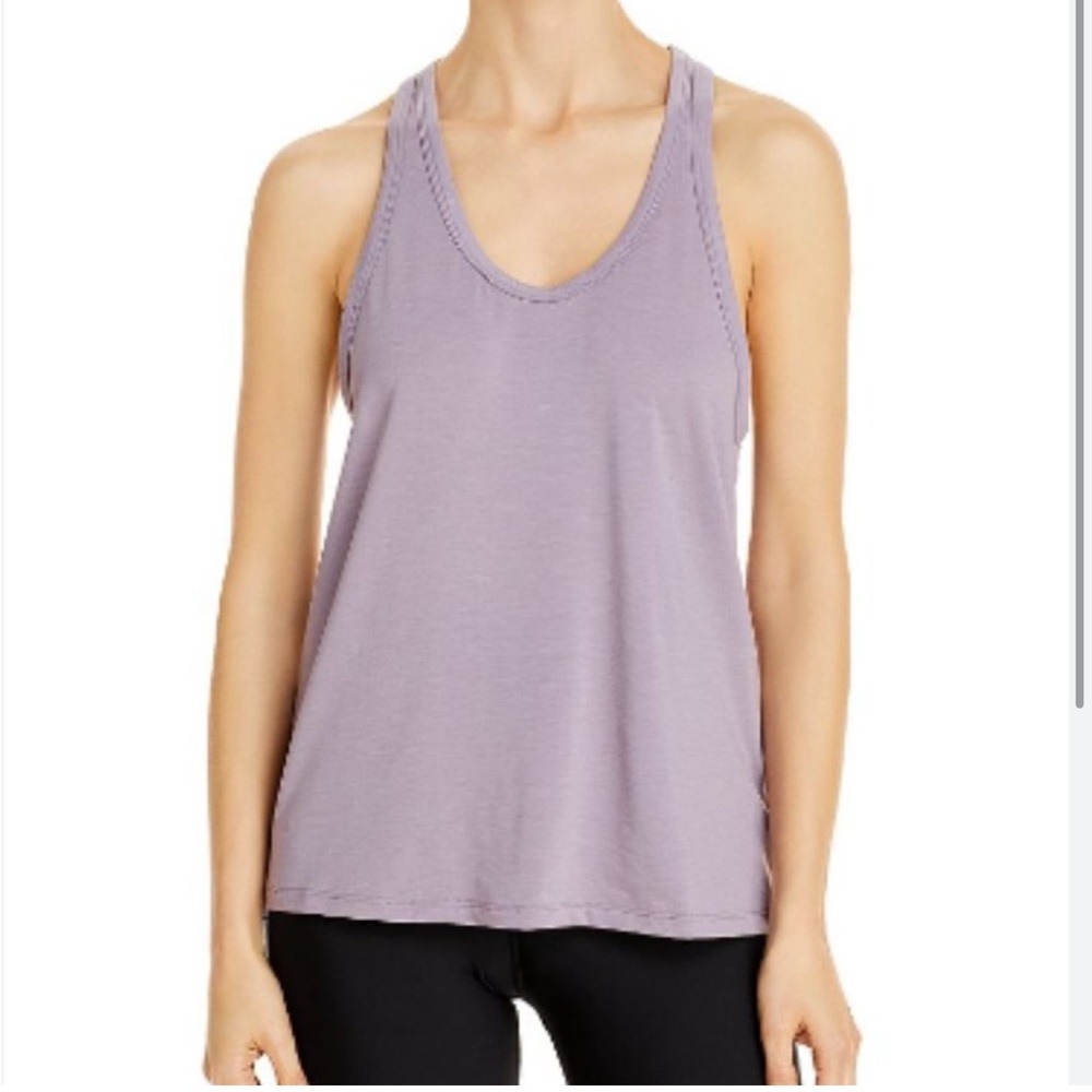 Alo Yoga Women's Motion Tank in Lavender Smoke Dark Purple Size L EUC - Picture 2 of 10